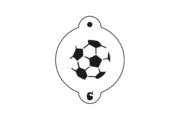 Schablone / Stencil - Fussball